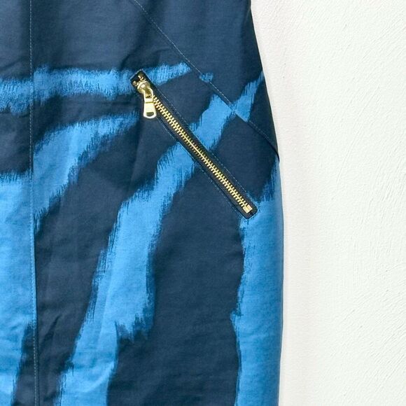 Donna Karan Sheath Sleeveless Orange and Blue Dress - Women’s US 4 - Picture 6 of 13